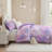 Cassiopeia Purple Watercolor Tie Dye Printed 3-Piece Twin/Twin XL Comforter Set with Throw Pillow-1754778312-1823098304