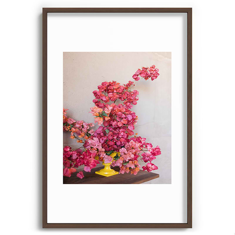 Latitude Run® Blooming Mexico In A Vase par Romana Lilic, reproduction d'art encadrée, cadre en érable, 13 po x 19 po