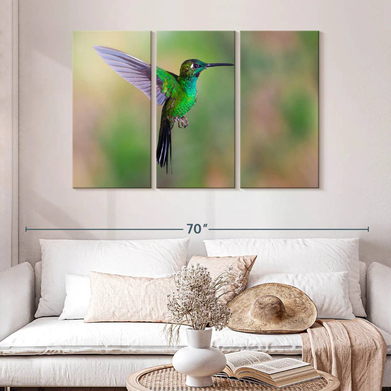 Colibri à front vert Brampt, H 32 po x l 50 po