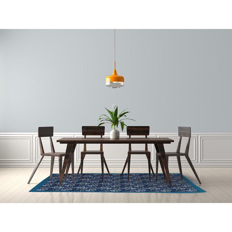 Chenille Floral Indoor Rug, Rectangle 5' x 7'