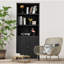 Zeba 182 cm H x 75 cm W Standard Bookcase-1301733183