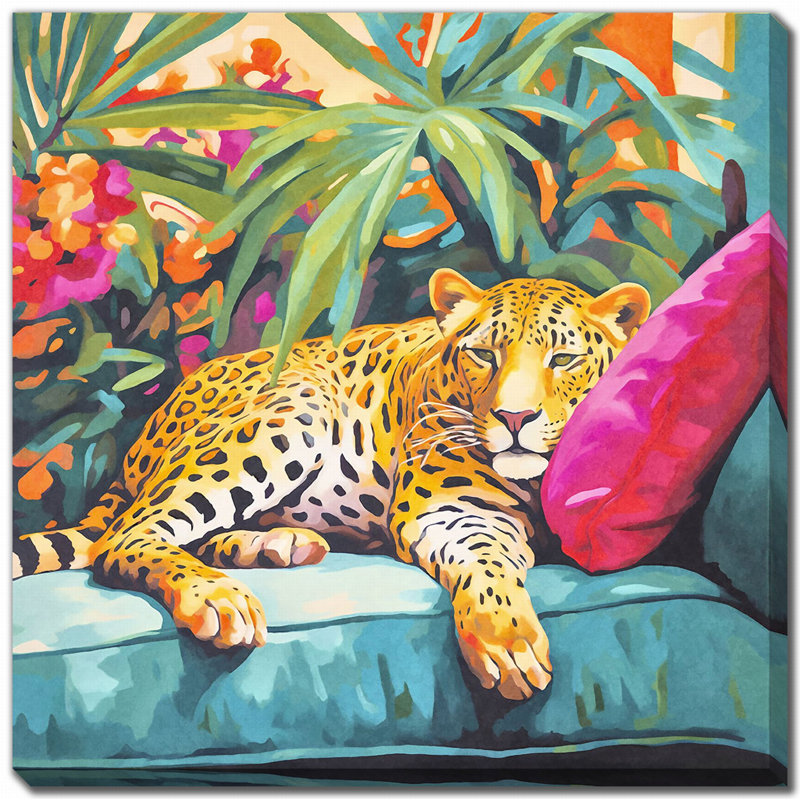 «Chilling Cheetah I», art mural sur toile