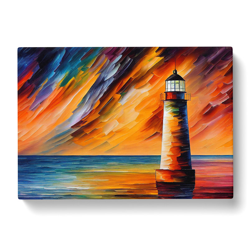 Lighthouse Painting Vol.5 Abstract - Wrapped Canvas, 40cm H x 60cm W x 3cm D