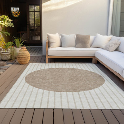 Tapis ivoire intérieur / extérieur Ember 