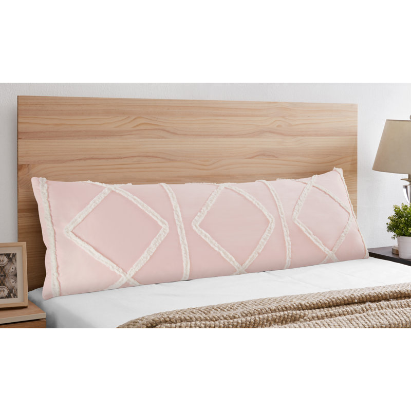 Boho Fringe Body Pillow Case by Sweet Jojo Designs, Pink/Ivory