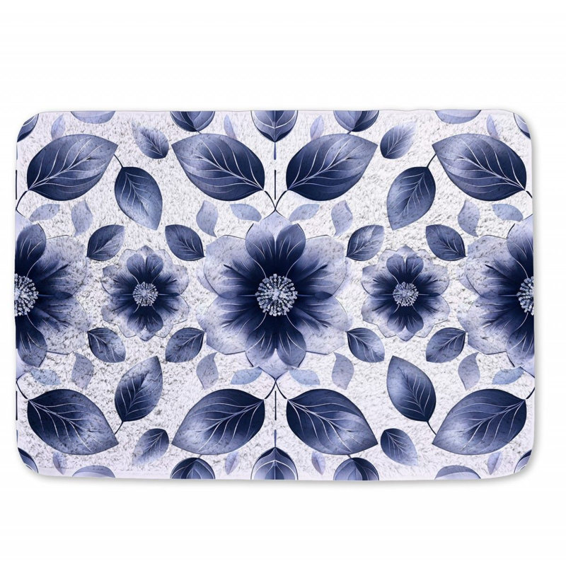 Chuse Microfiber / Microsuede Non-Slip Bath Mat, 17" W x 24" L