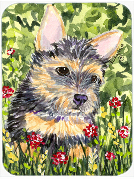 Planche à découper en verre east urban home norwich terrier