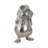 Morganne Figurine Metal Aluminum Coastal Walrus Design Metallic Finish for Home Office Bedroom Living Room Decor - 9" Silver