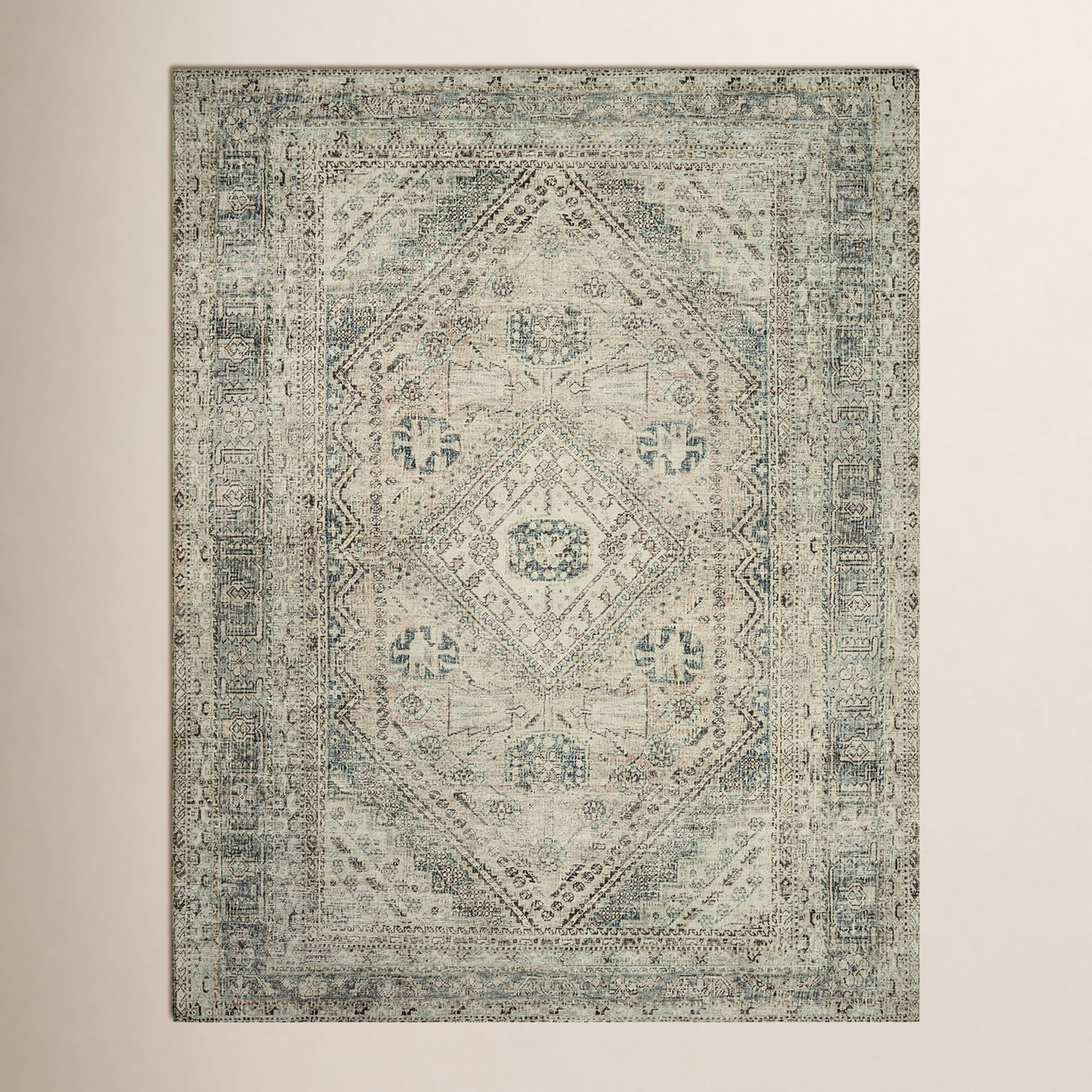 Magnolia Home by Joanna Gaines x Loloi Sage Rug, Rectangle 7'6" x 9'6"