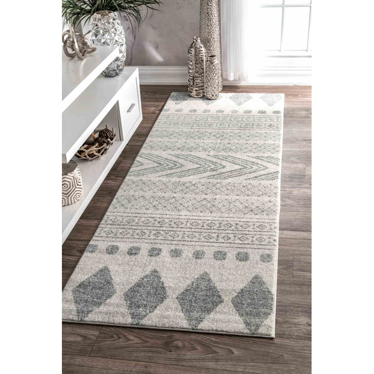Tapis géométrique gris Berger