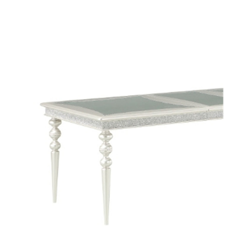 Maverick Platinum Finish Dining Table