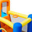 Jeu gonflable double 6 en 1 avec trampoline et piscine