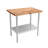 John Boos Maple Top Work Table With Galvanized Steel Base And Undershelf-53641326