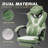 Fabric Gaming Chair with Footrest and Massage, Big and Tall Heavy Duty Chair for Adults, Green-119220764