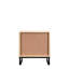 Table d'appoint en bouleau avec tiroir Coastal Modern