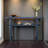 Elegant Minimalist Console Table With Rounded Edges And Sturdy Shelf Design For Entryway, Living Room-1621576853