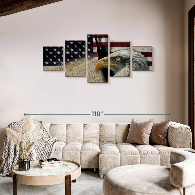 American Symbols, 36" H x 80" W