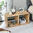 Bedside Table Set Of 2, Stackable Cube Storage Organizer With Anti-Tip Device
