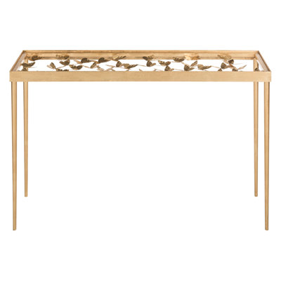 42'' Glass Top Console Table