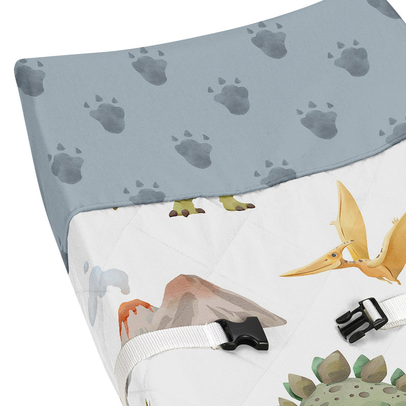 Housse de matelas à langer Watercolor Dinosaur Dino par Sweet Jojo Designs