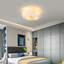 Ventilateur de plafond avec lumières Elegant Feather Design