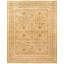 Tabriz Oriental Hand-Knotted Wool/Silk Beige/Rust/Navy Area Rug-101837684