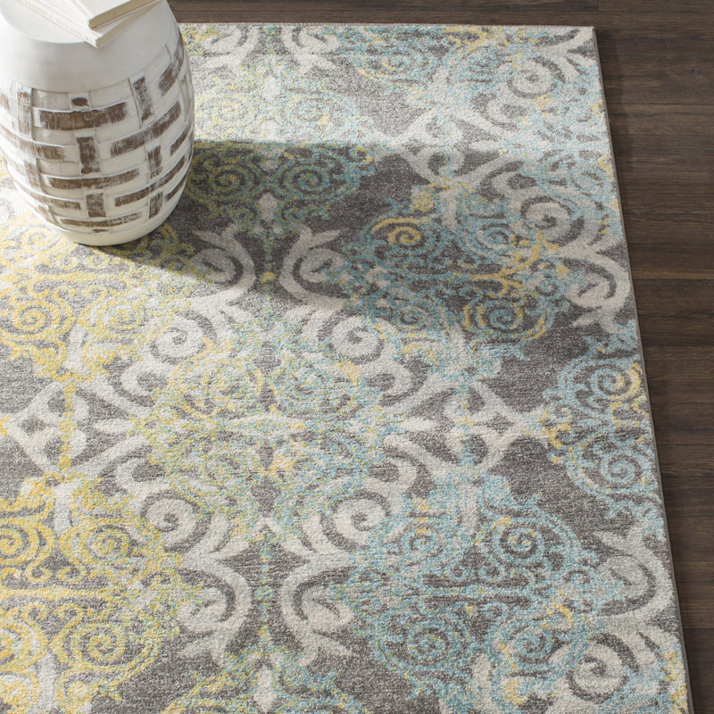 Tapis performance damassé Allard, Rond 5 pi 3 po