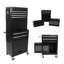 Armoire à outils roulante à 6 tiroirs sur roulettes, coffre à outils verrouillable en acier avec boîte à outils amovible, organisateur de rangement robuste pour atelier de réparation de garage, noir-501923384