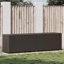 Coffre de rangement vidaXL en poly rotin brun et acier thermolaqué-129393290-85263294