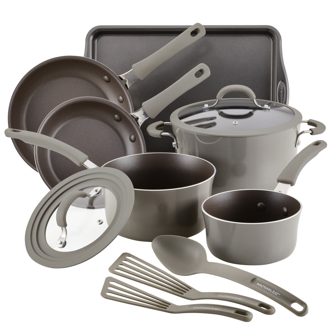 Rachael Ray Cook + Create Aluminum Nonstick Cookware Set, 11-Piece Rachael Ray 