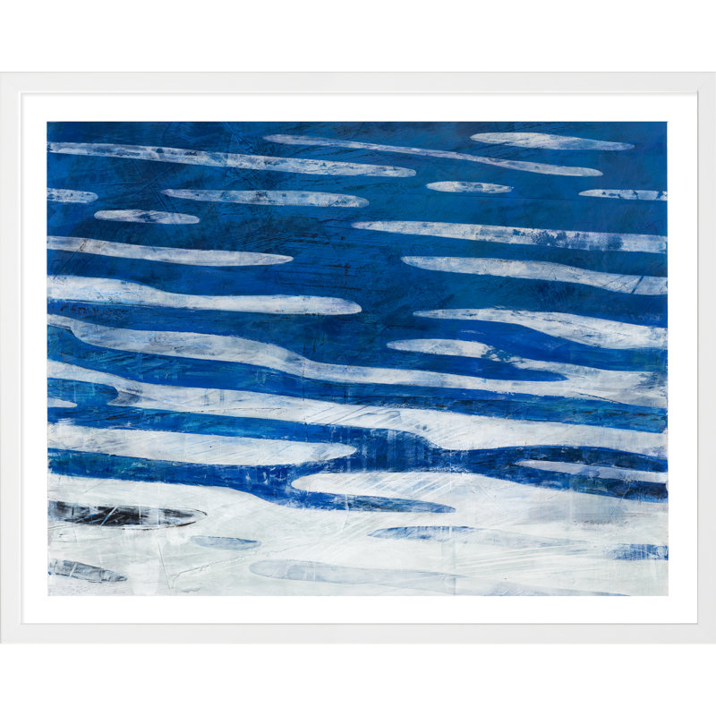River 1 Painting by Ivo Stoyanov, White Wood, 24" H x 30" W x 1.25" D