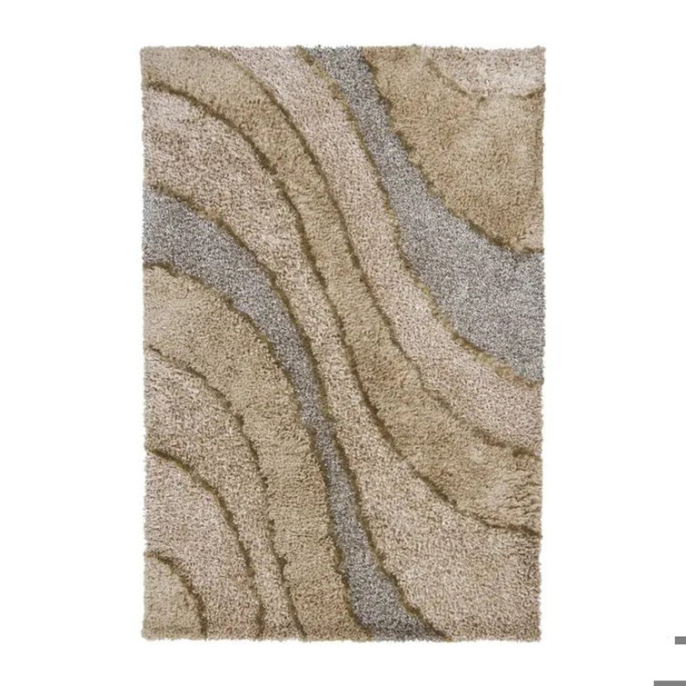 Areva Shag Beige Area Rug