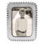 Beaded Silver Metal Beaded Picture Frame