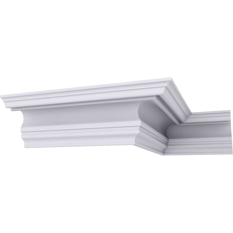 Moulure à couronne lisse Devon H 7 1/4 po x P 7 1/8 po x F 9 7/8 po x L 94 1/2 po