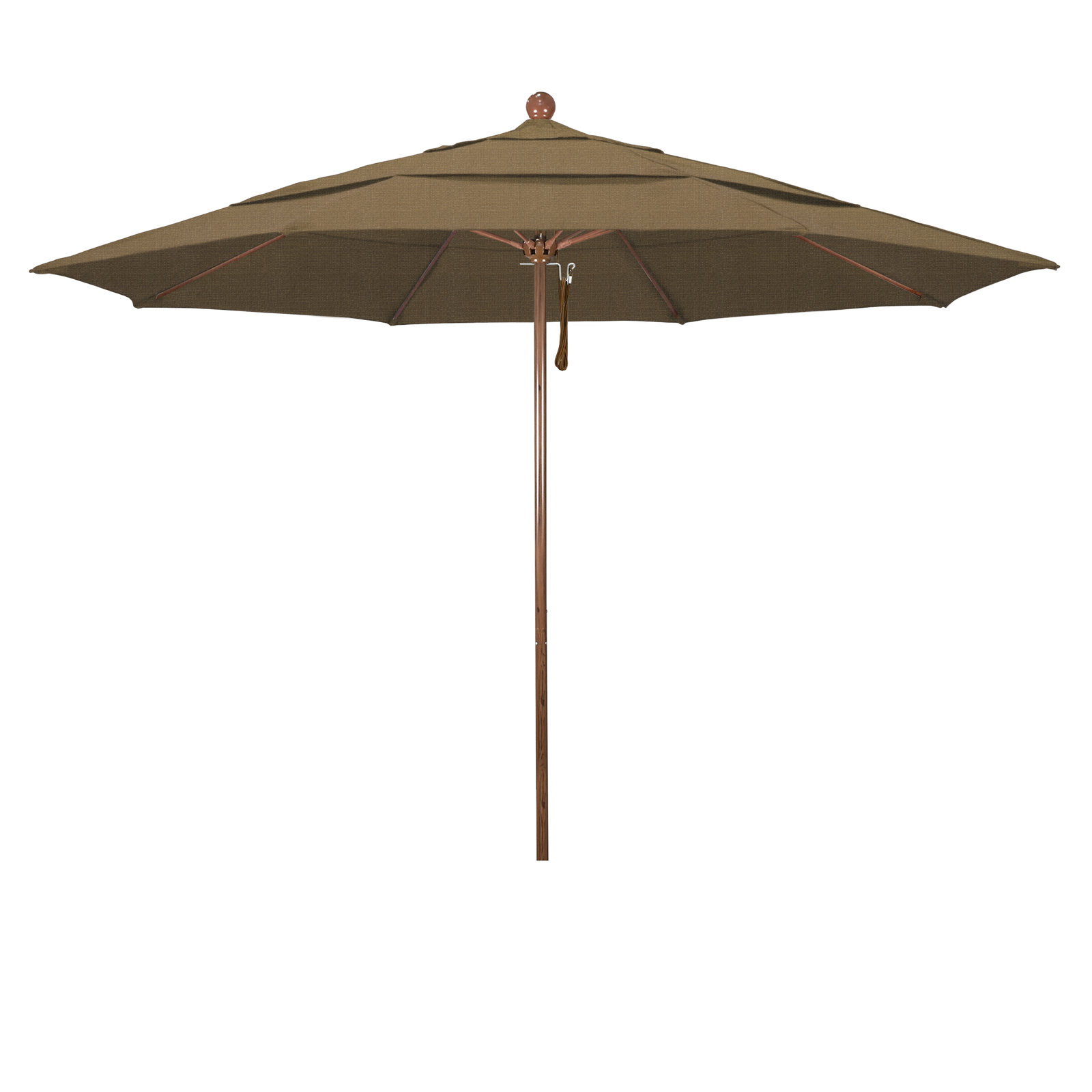 Ambroise 11' Umbrella, Woven Sesame Performance