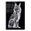 «Xray Maine Coon» par Dean Russo, art mural en verre acrylique, 12 po x 16 po