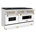 Blanc mat / or