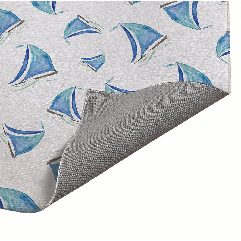 Tapis de bureau léger Summer, L 60 po x P 84 po, Blanc