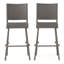 Ensemble de 2 tabourets de bar sans accoudoirs en rotin de plein air PE-978074375