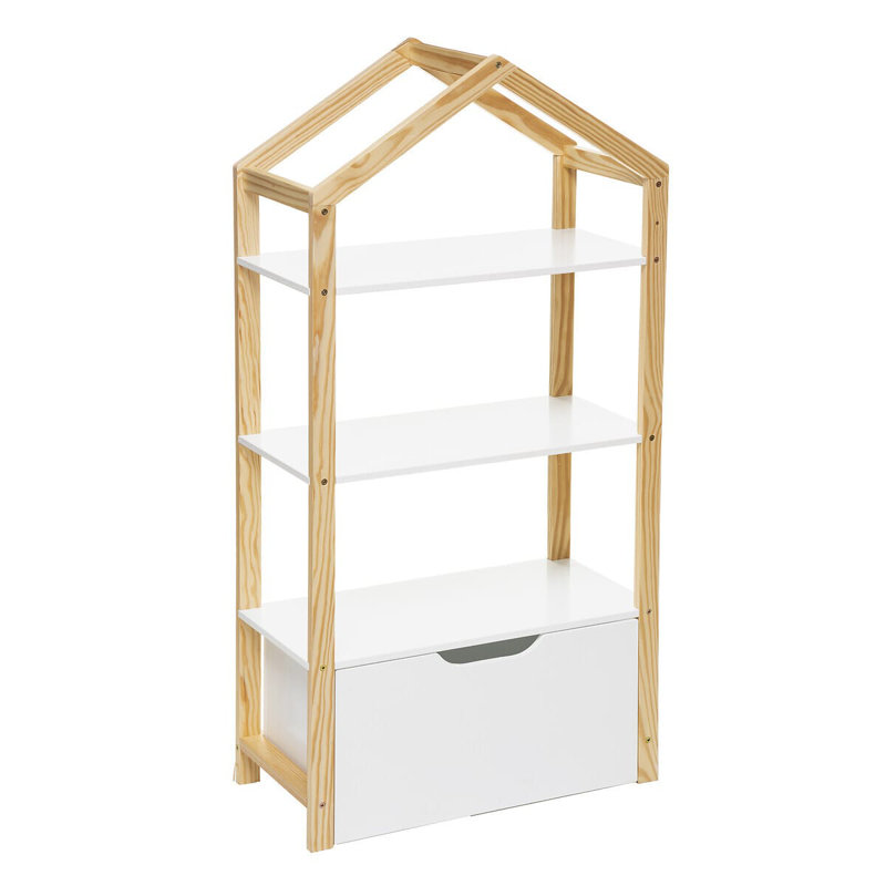 Borys 120.5cm H X 60cm W Buildings & Architecture Toy Storage Kids Bookcase