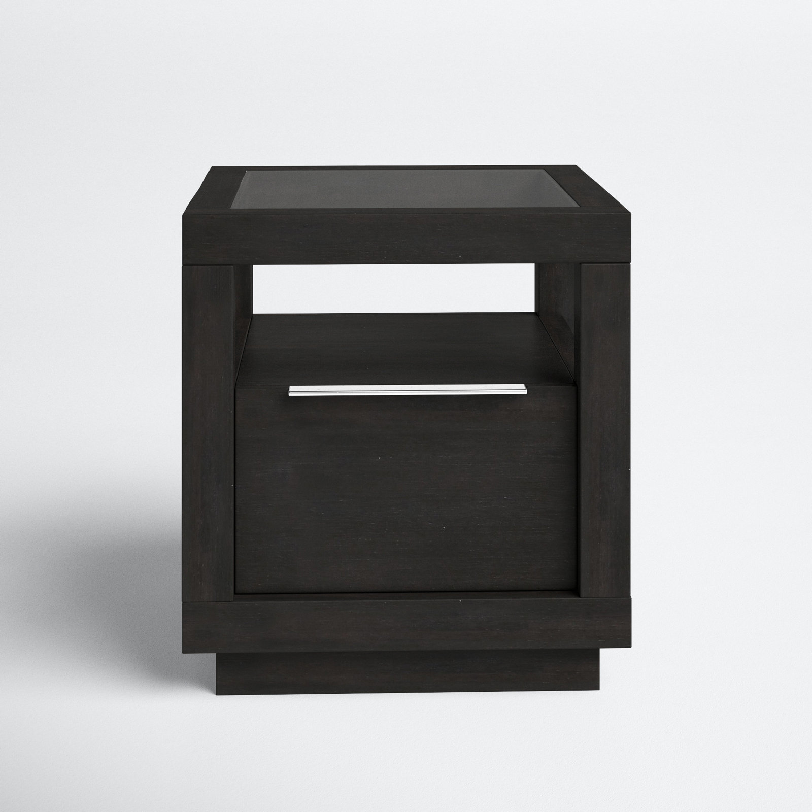 Eloise End Table With Storage, Basalt Gray