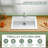 33" L x 22" W Fireclay Drop In Kitchen Sink 1 Hole, Topmount Single Bowl White for Kitchen, Included 2 Custom Accessories