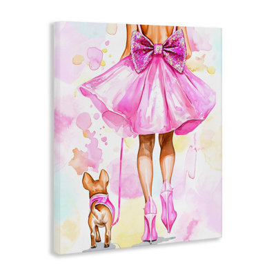 Walking The Runway Gal Canvas, design by Jess Stempel