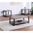Modern Living Room End Table In Rustic Brown Color With Storage Gray Finish