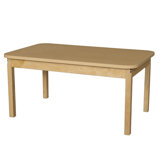 Manufactured Wood + Solid Wood Adjustable Square 6 Students Activity Table