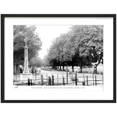 Steventon, War Memorial And Abingdon Road C1955 by Francis Frith - Single Picture Frame Print