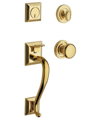 Madison Handleset with Single Cylinder Deadbolt (Interior deadbolt and handle sold separately)