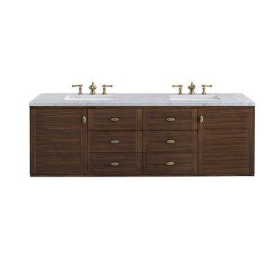 Amberly 60" Double Bathroom Vanity Set