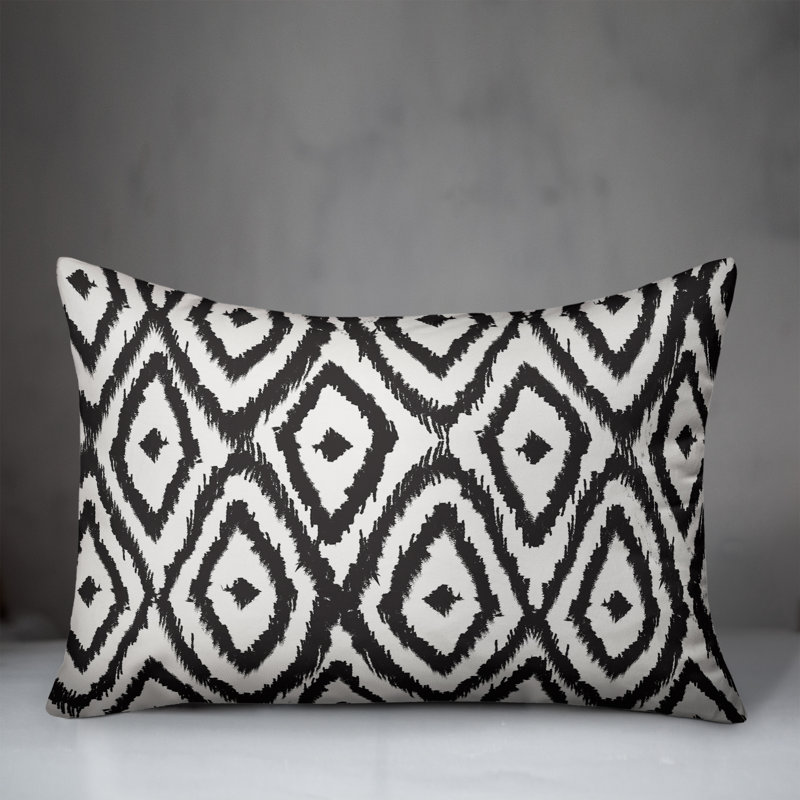 Coussin lombaire extérieur Ikat Diamonds