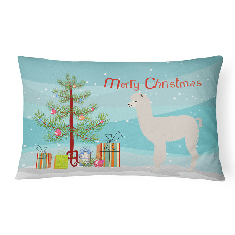  Coussin intérieur / extérieur Alpaca Christmas